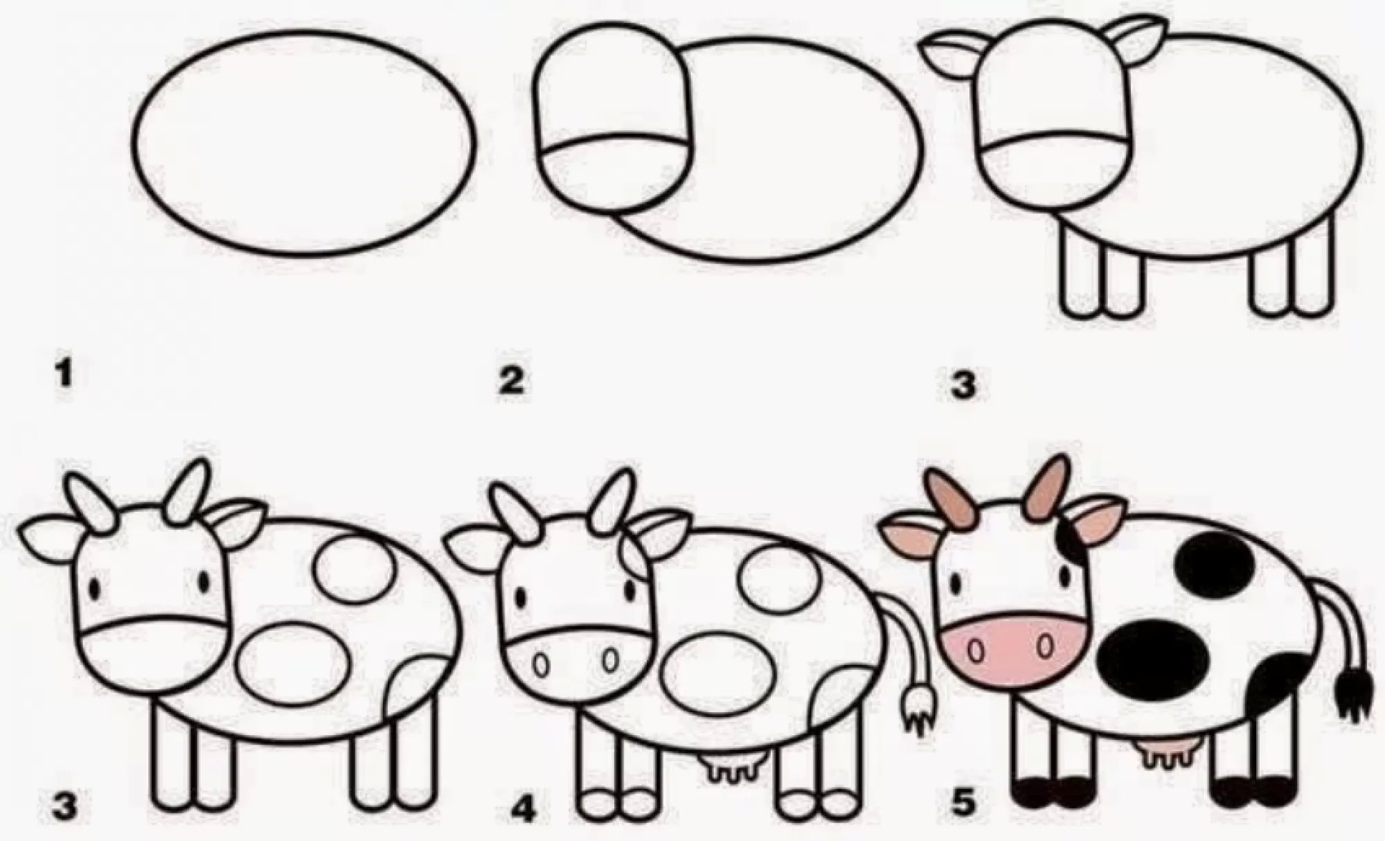 4 рисовать легко. Легкие рисунки. Рисование для детей. Пошаговые схемы рисования для детей. Уроки рисования животных для детей.