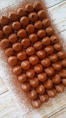 შოკოლადის კეტო ტრიუფელი