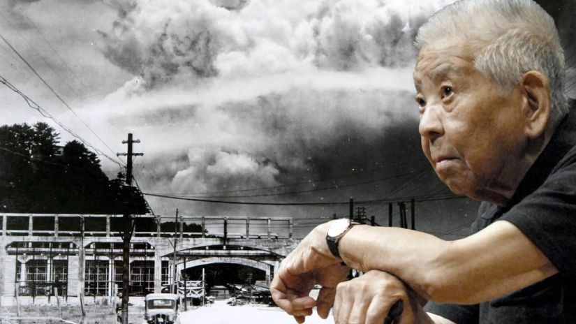 ორ ატომურ დაბომბვას
გადარჩენილი იაპონელი