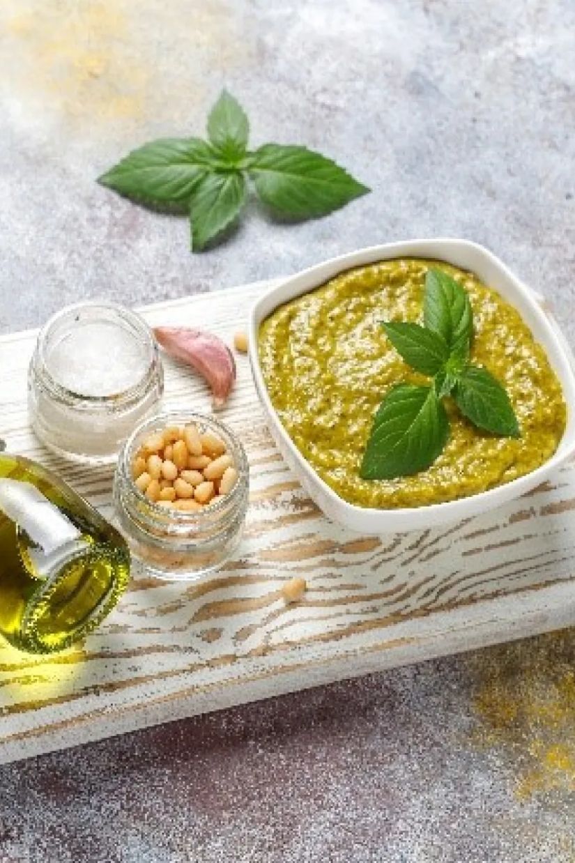 პესტოს მომზადება