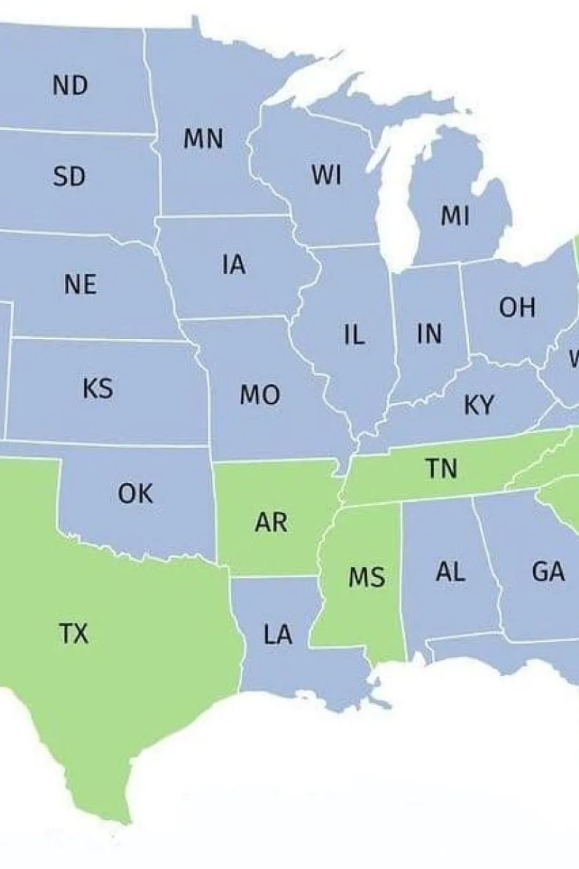 აშშ-ის შტატები, სადაც
ათეისტებს სახელმწიფო
თანამდებობების დაკავება
ეკრძალებათ